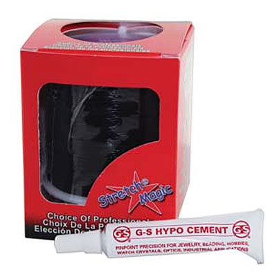 Stretch Magic 0.5mm Black 100m + Hypo Tube Cement