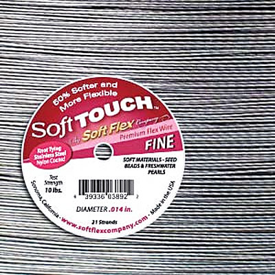 Soft Touch 0.35mm Satin Silver - 9.1m