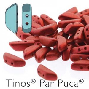 Tinos 4x10mm Red Mettalic Matte -50g(약240개)