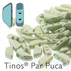Tinos 4x10mm Opaque Lt Green Luster -50g(약240개)