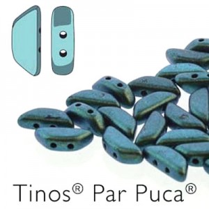 Tinos 4x10mm Metallic Mat Green Turquoise - 50g(약240개)