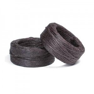 1mm Linen Waxed Brown 4 Ply 9.1m - 6롤